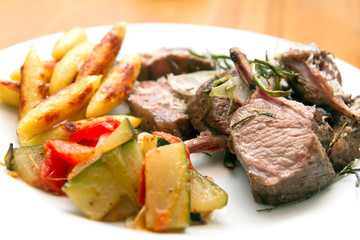 lamb racks with schupfnudeln