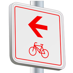 Fahrradswege - Richtung links