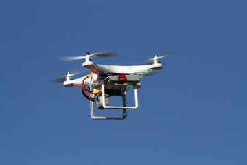 Drone - UAV - flying in the sky