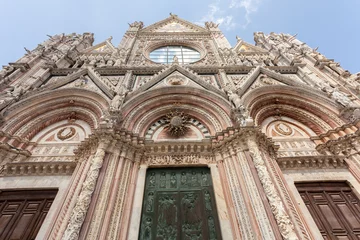 Foto op Aluminium Siena Duomo, Tuscany. Front View. © francescopaoli