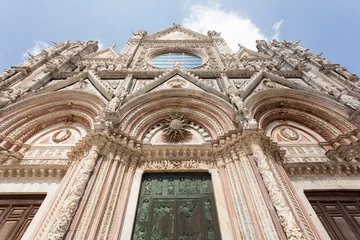 Foto op Aluminium Siena Duomo, Tuscany. Front View. © francescopaoli