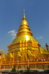 golden pagoda in northern Thailand