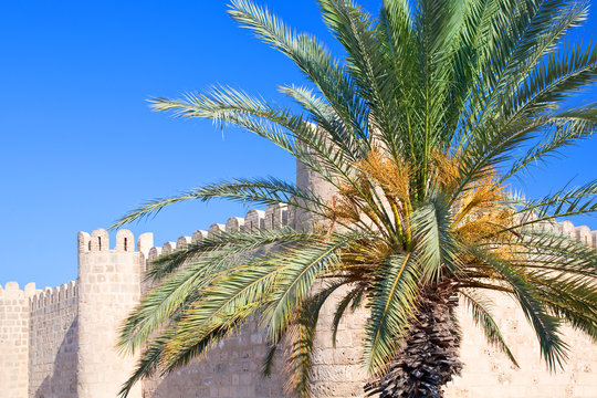 Stadtmauer von Monastir in Tunesien