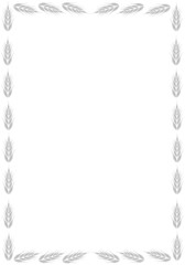 Frame with ear of wheat