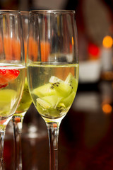 drink glasses green