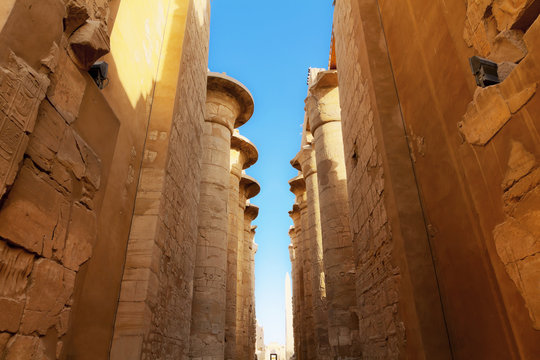 huge pillars Karnak