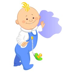 baby learns to walk