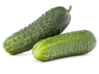 Cucumber vegetable  isolated on white background cutout