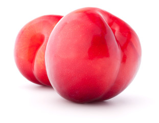 Sweet plum isolated on white background cutout