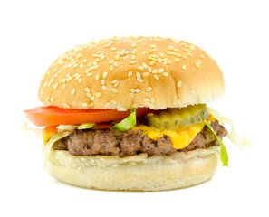 isolated Cheese Burger
