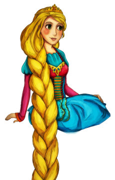 Fairytale cartoon character - illustration for the children