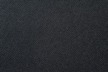 Closeup of seamless black leather texture