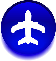 Векторная иконка с изображением самолета