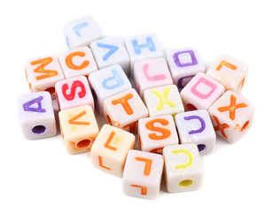 Fototapeta premium Beads for children isolated on white