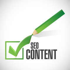 seo content check of approval illustration design