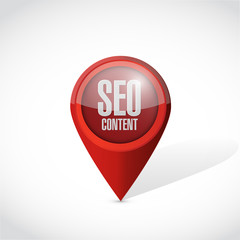 seo content locator pointer illustration design