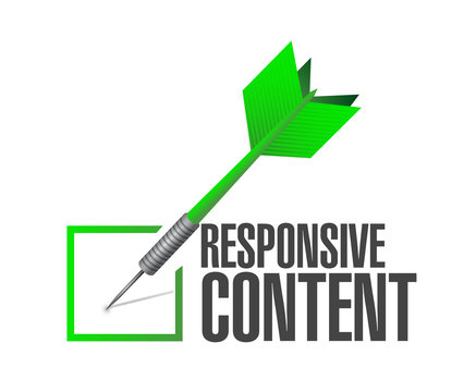 responsive content dart check mark approval