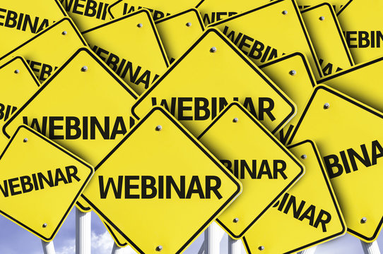 Webinar Written On Multiple Road Sign