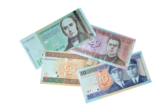 Lithuanian litu banknote collection
