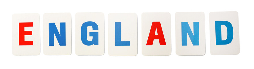 Learning alphabet letters isolated on white