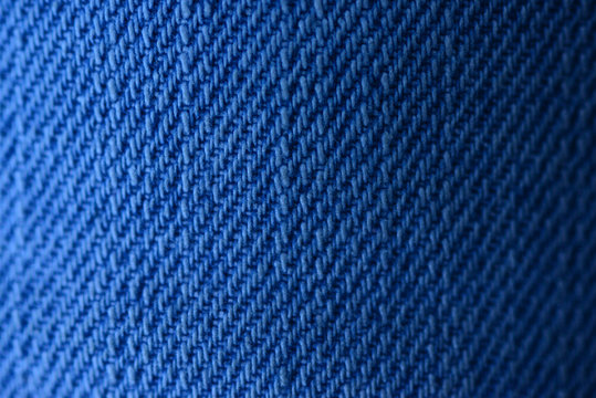 Blue jeans texture macro shot