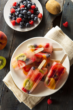 Healthy Whole Fruit Popsicles