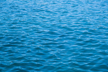 Blue tones of ocean sea water texutre