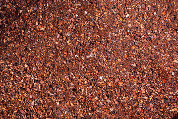 red crushed gravel