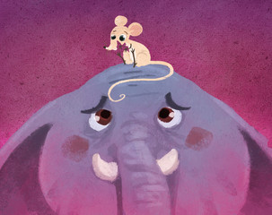 elefante con raton © cirodelia
