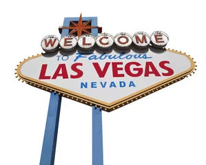 Fotobehang Las Vegas teken geïsoleerd © trekandphoto
