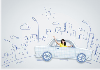 Car traveling
