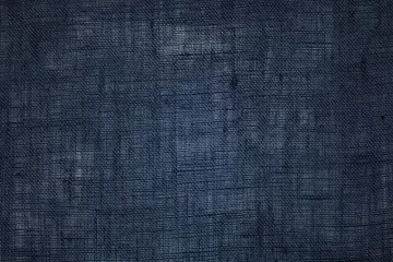 Deurstickers Stof Blauwe stof textuur