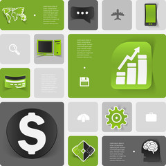 business geometric infographic