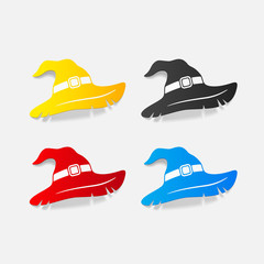 realistic design element: witch hat