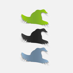 realistic design element: witch hat
