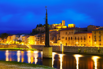 Fototapeta na wymiar evening view of Tortosa, Spain