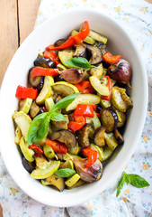 Baked vegetables