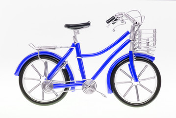 Fototapeta premium Blue Handmade Bicycle Figure