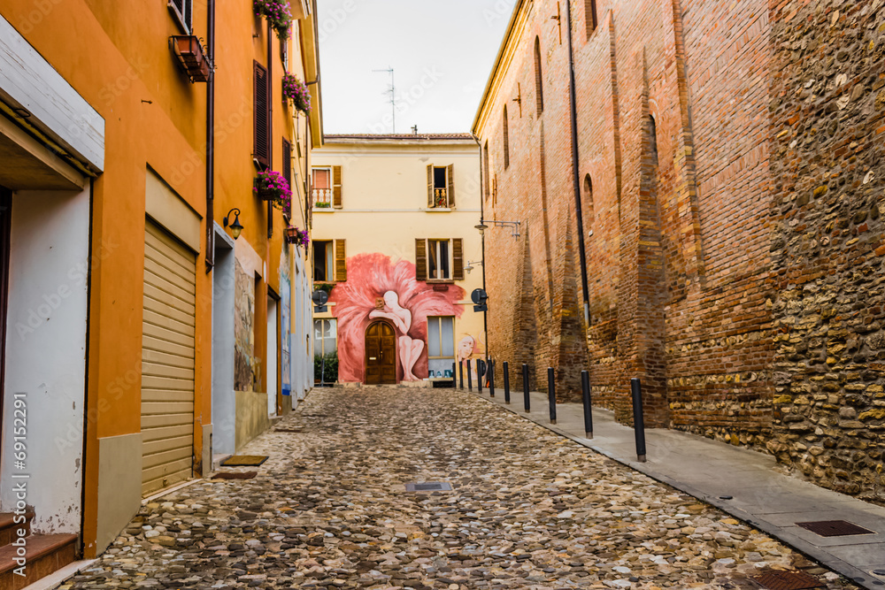 Poster festival of the painted wall in dozza