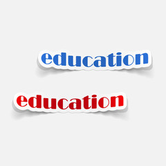 realistic design element: education