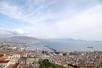 Fototapeta na wymiar Panorama of Naples - Italy