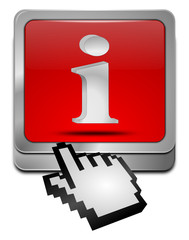 Button mit Information Symbol mit Cursor