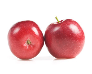 red apple isolated on white