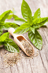 Dry basil