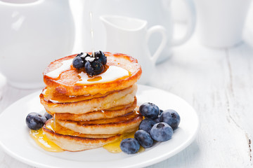 Pancakes with blueberry