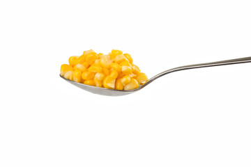 spoon with corn