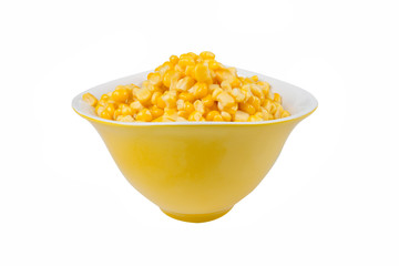 yellow corn in a bowl
