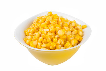 yellow corn in a bowl