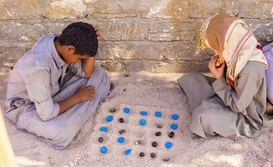 Beduinen Kinder Soielend