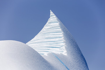 sculpted iceberg peak, Newfoundland